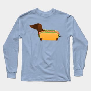 Wiener Dog in a Bun Long Sleeve T-Shirt